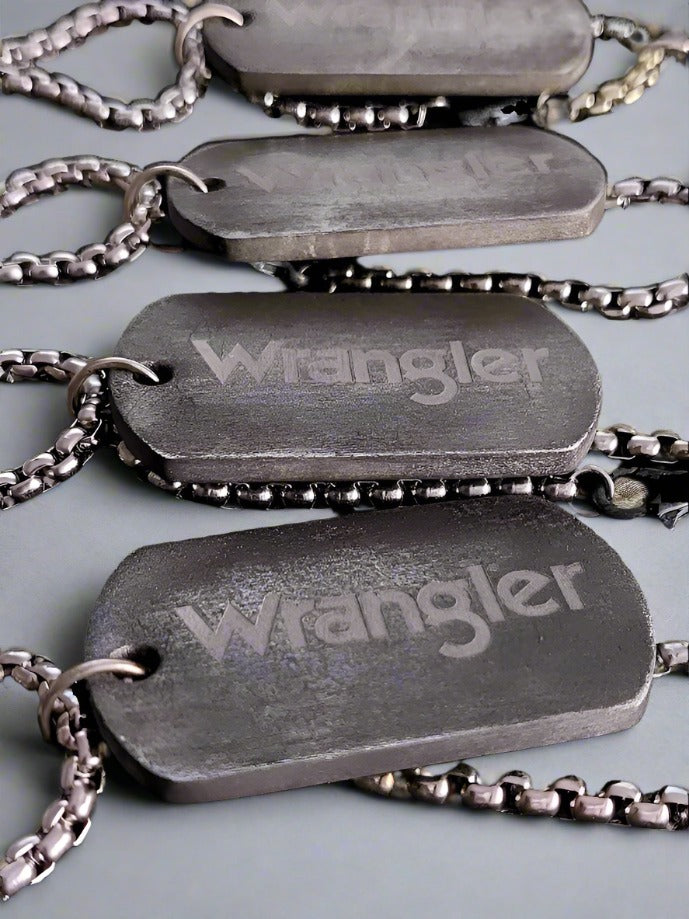 Aluminum 3 mm thickness military tag dogtag pre-oxidized light weight, deep engraved, custom text