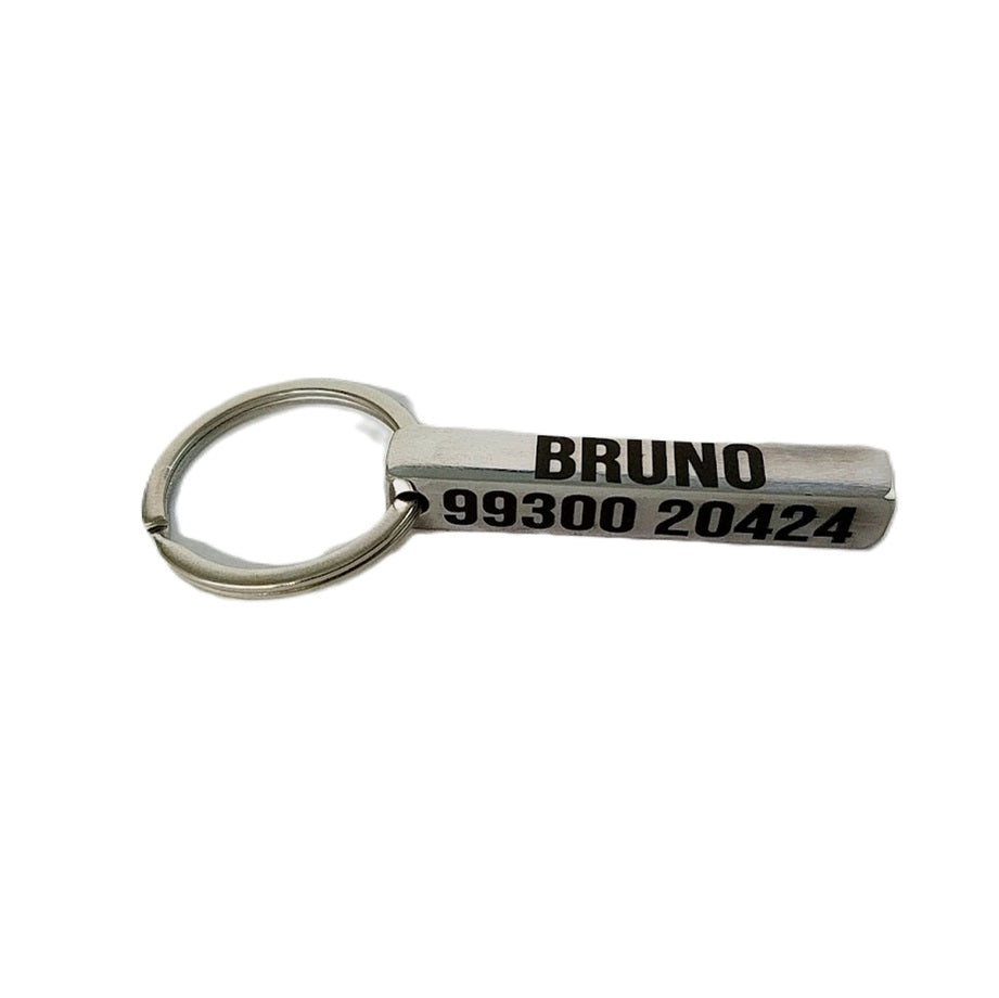 Custom name tag Steel Bar 8mm Customized for Pet Dog.