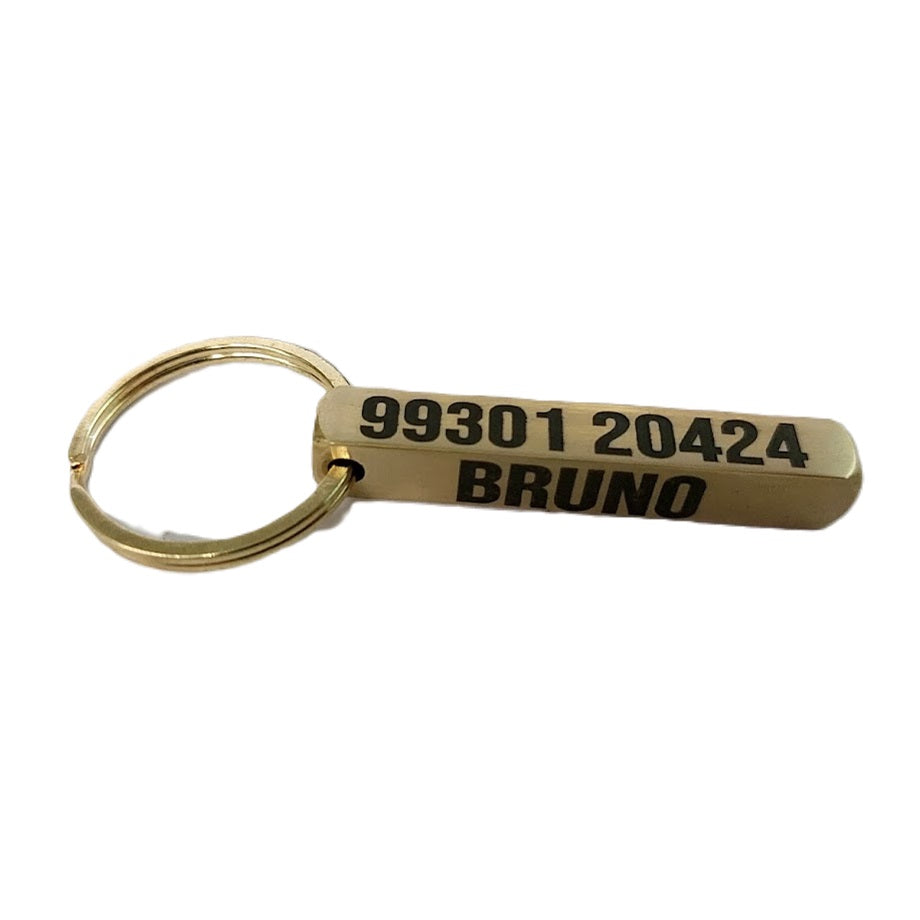 Custom name tag Steel Bar 8mm Customized for Pet Dog.