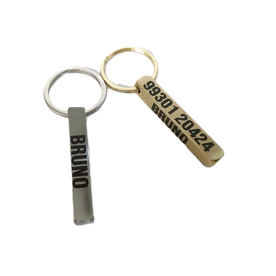 Custom name tag Steel Bar 8mm Customized for Pet Dog.