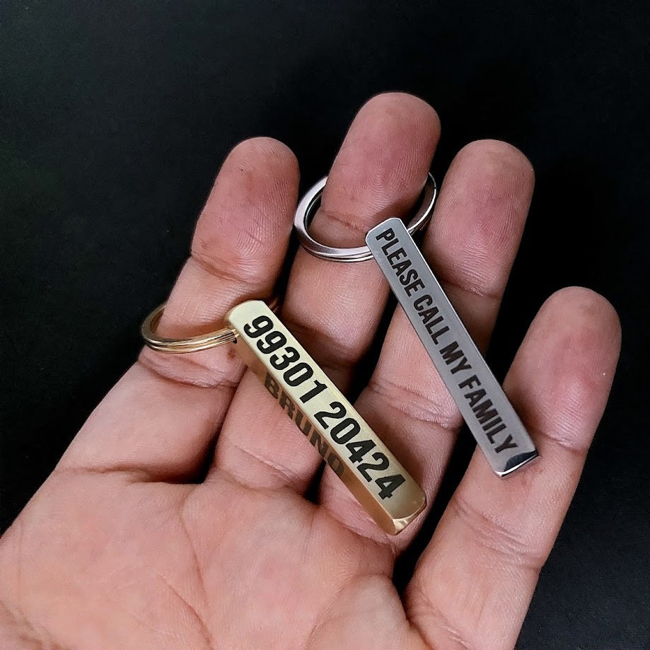 Custom name tag Steel Bar 8mm Customized for Pet Dog.