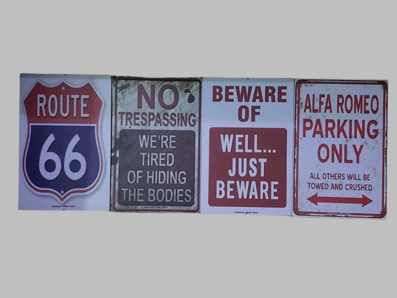 Sign Board with Humor for Doors Gates Walls