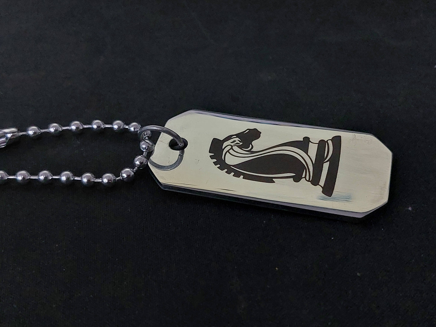 Streetsoul army TOGETHER WE FIGHT Engraved Stainless Steel Army Tag Necklace For Men