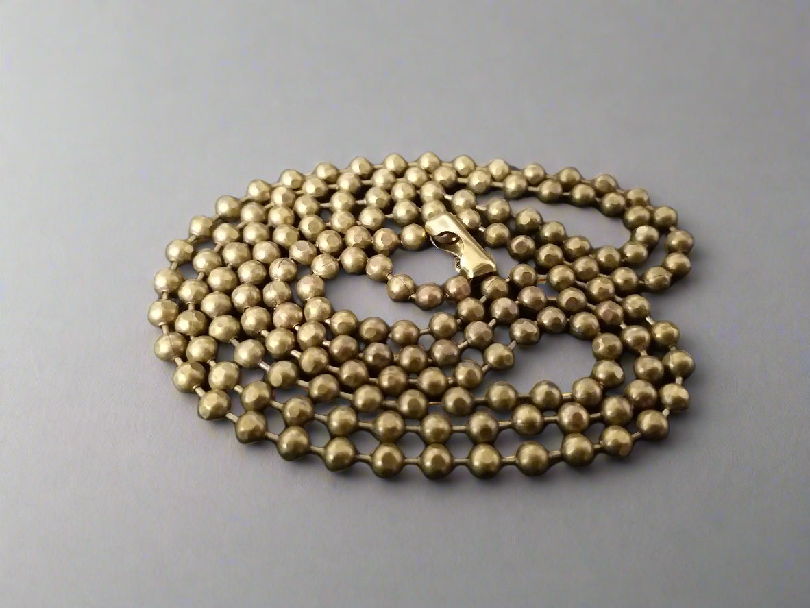 Pure Brass Bead Ball Chain 3.2 mm