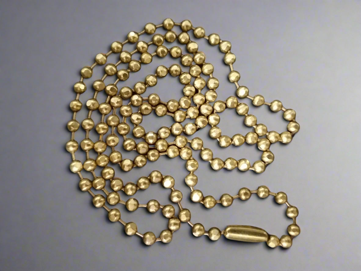 Pure Brass Bead Ball Chain 3.2 mm
