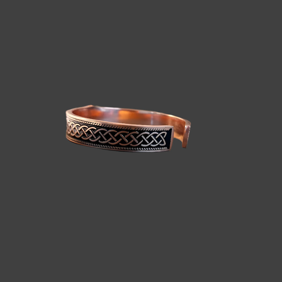 Handcrafted Pure Copper Kada – Thors Hammer & Celtic Knot Design | StreetSoul