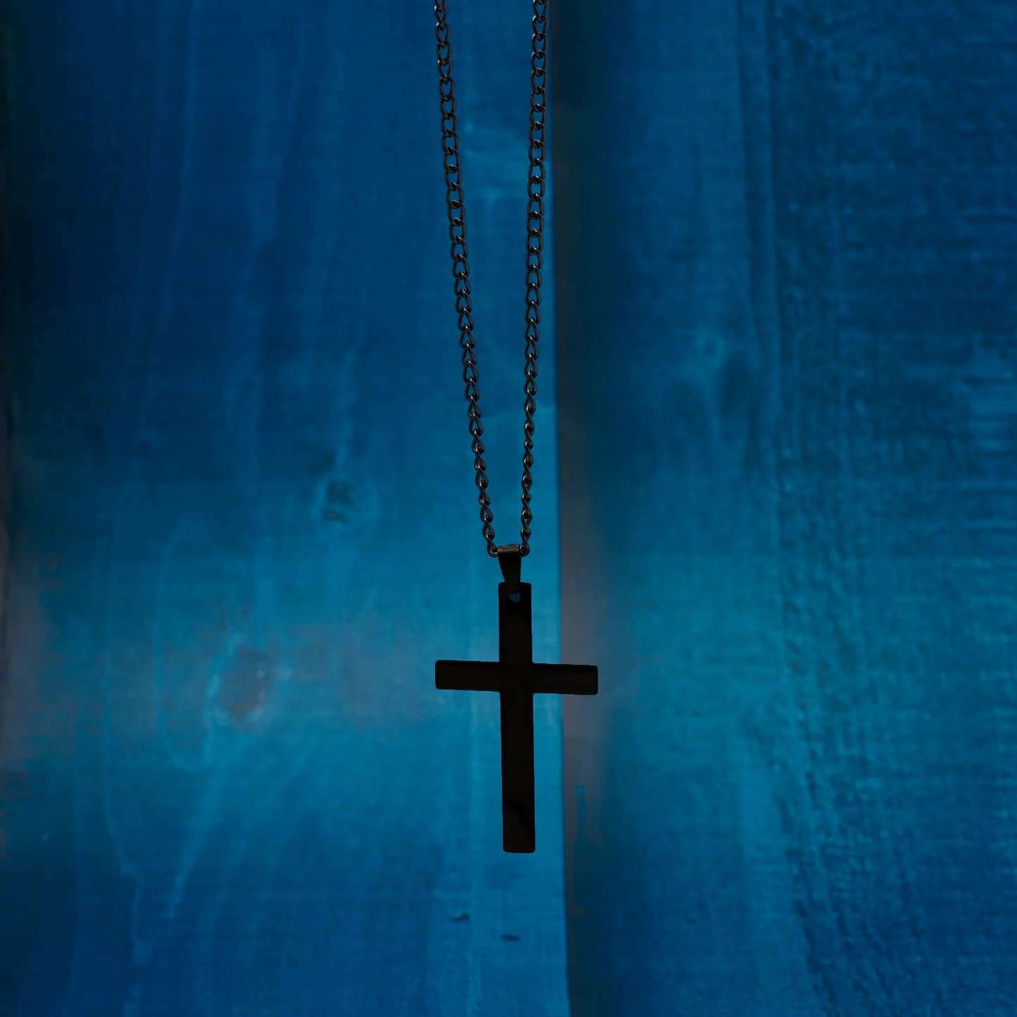 Classic Black Cross Necklace