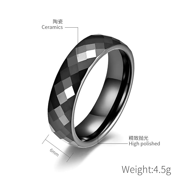 Mens Ring Ceramic
