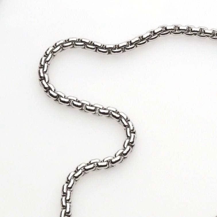 Men's Round Roll Box Chain 3mm Thickness