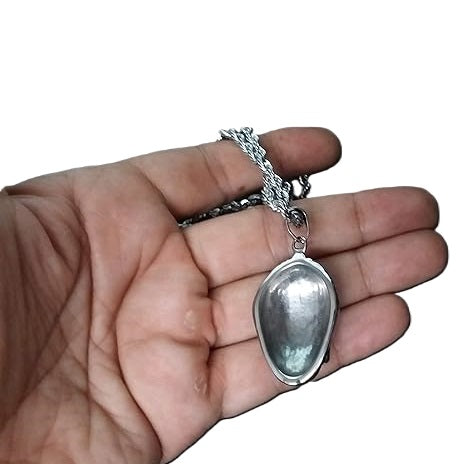 Streetsoul Lord Buddha Pendant Silver Link Chain 30 Inches Gloss Necklace Gift for Men.