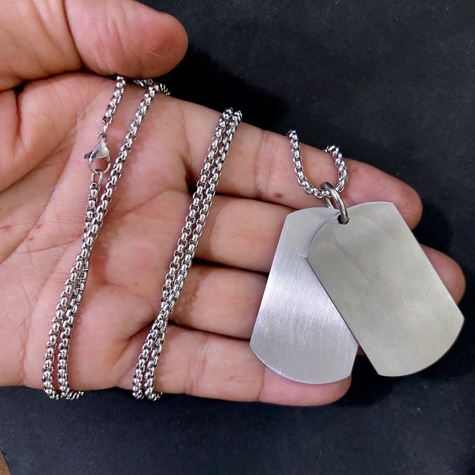 Durable Stainless Steel Dog Tags – Military-Grade Identification & Customization