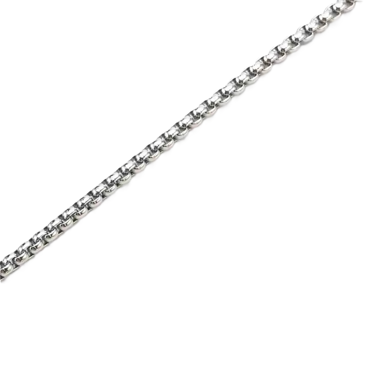 Men's Round Roll Box Chain 3mm Thickness