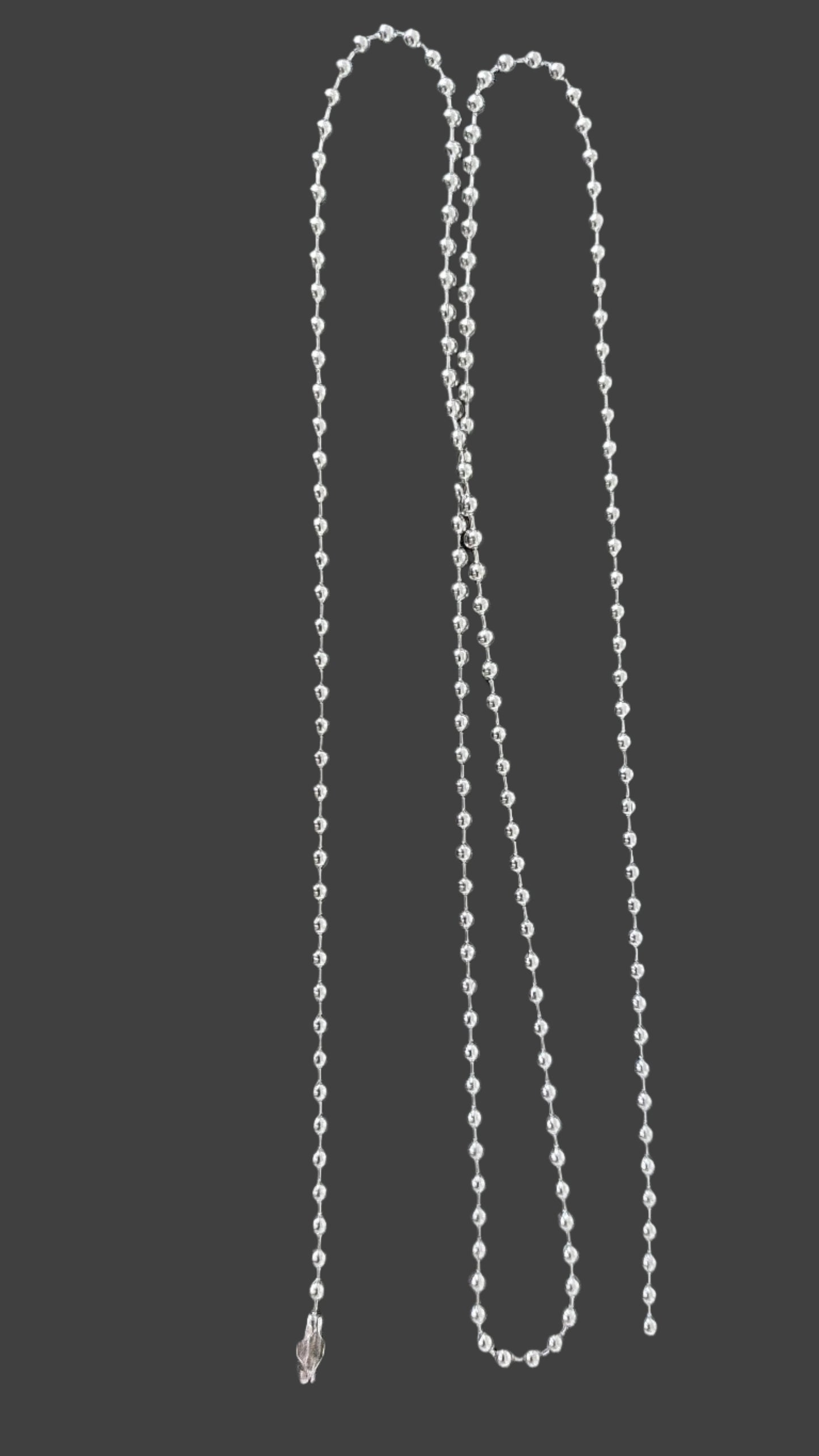 Men's Round Ball Chain 3mm Thickness