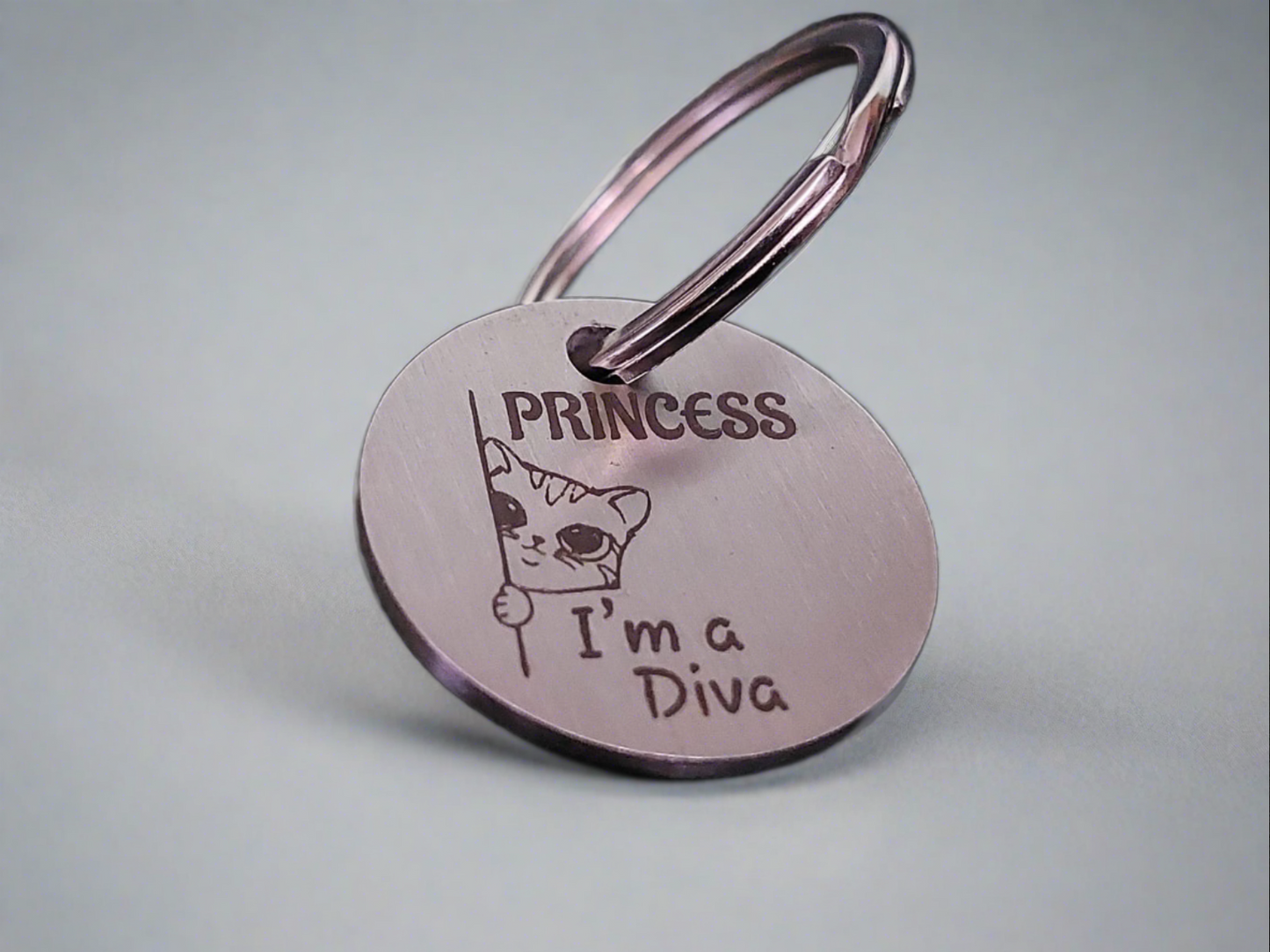Personalised dog name tags Pet ID Personalized Stainless Steel Laser Engraved Tag for small Puppy, Cat, Kitten Customized