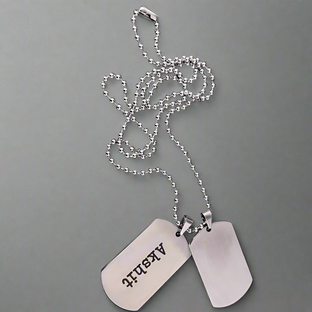 Durable Stainless Steel Dog Tags – Military-Grade Identification & Customization