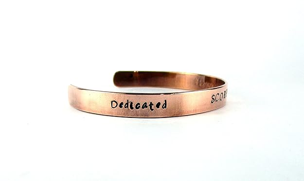 Streetsoul Pure Copper Aquarius Gemini Sun Signs Zodiac Handmade Stamped Cuff Bracelet For Men
