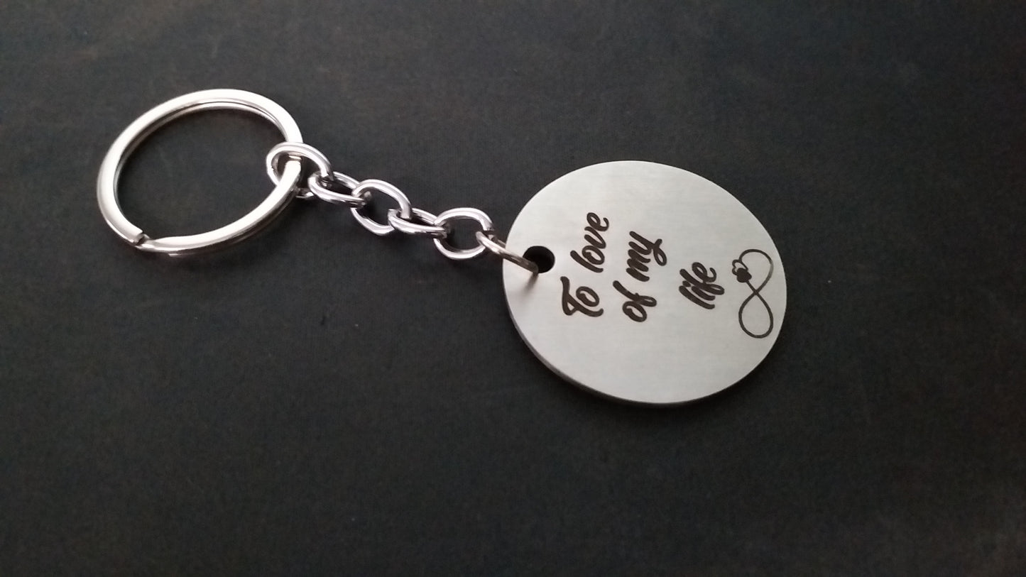 Custom Steel Keyring