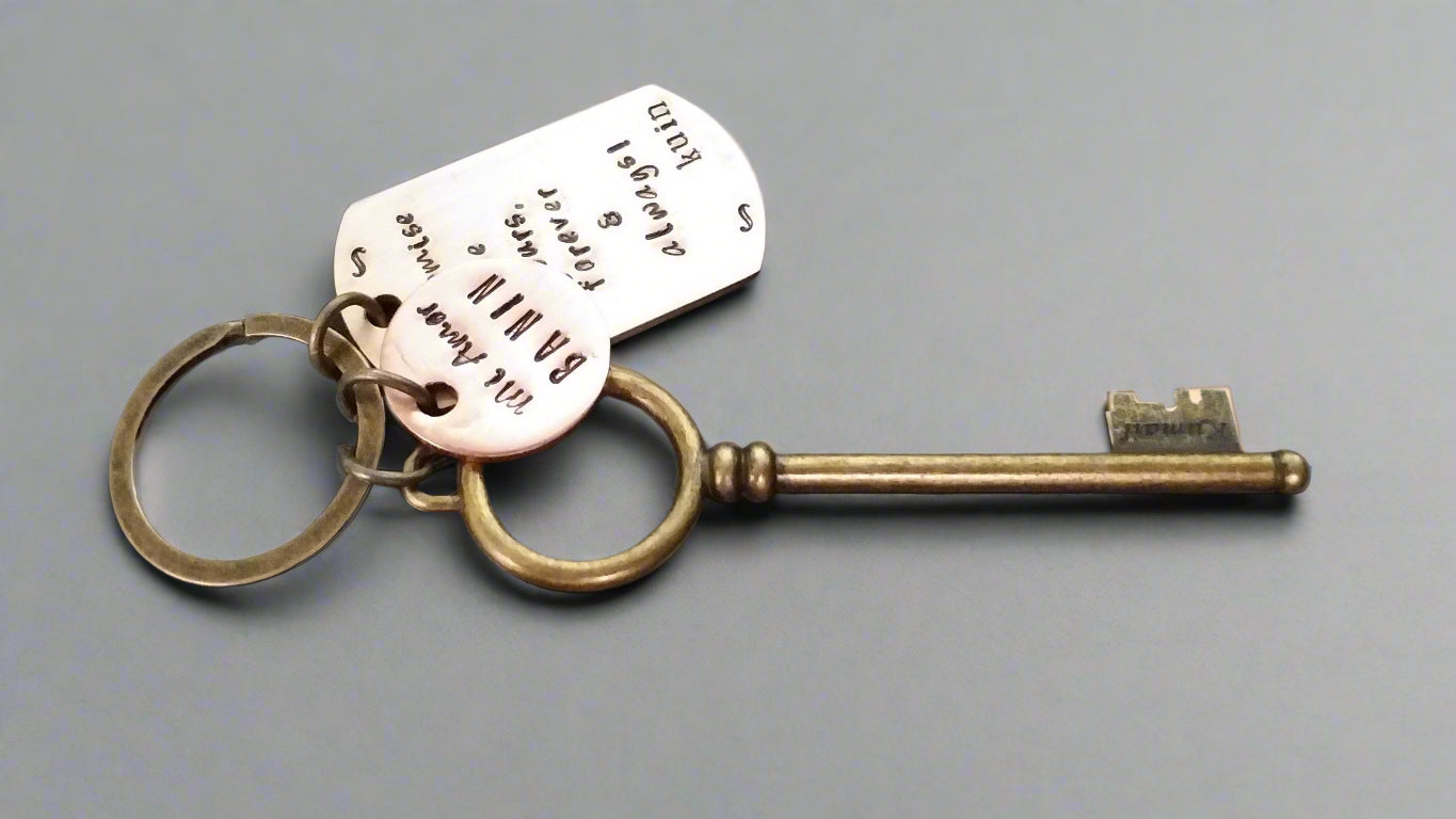 Personalized Copper Keyring