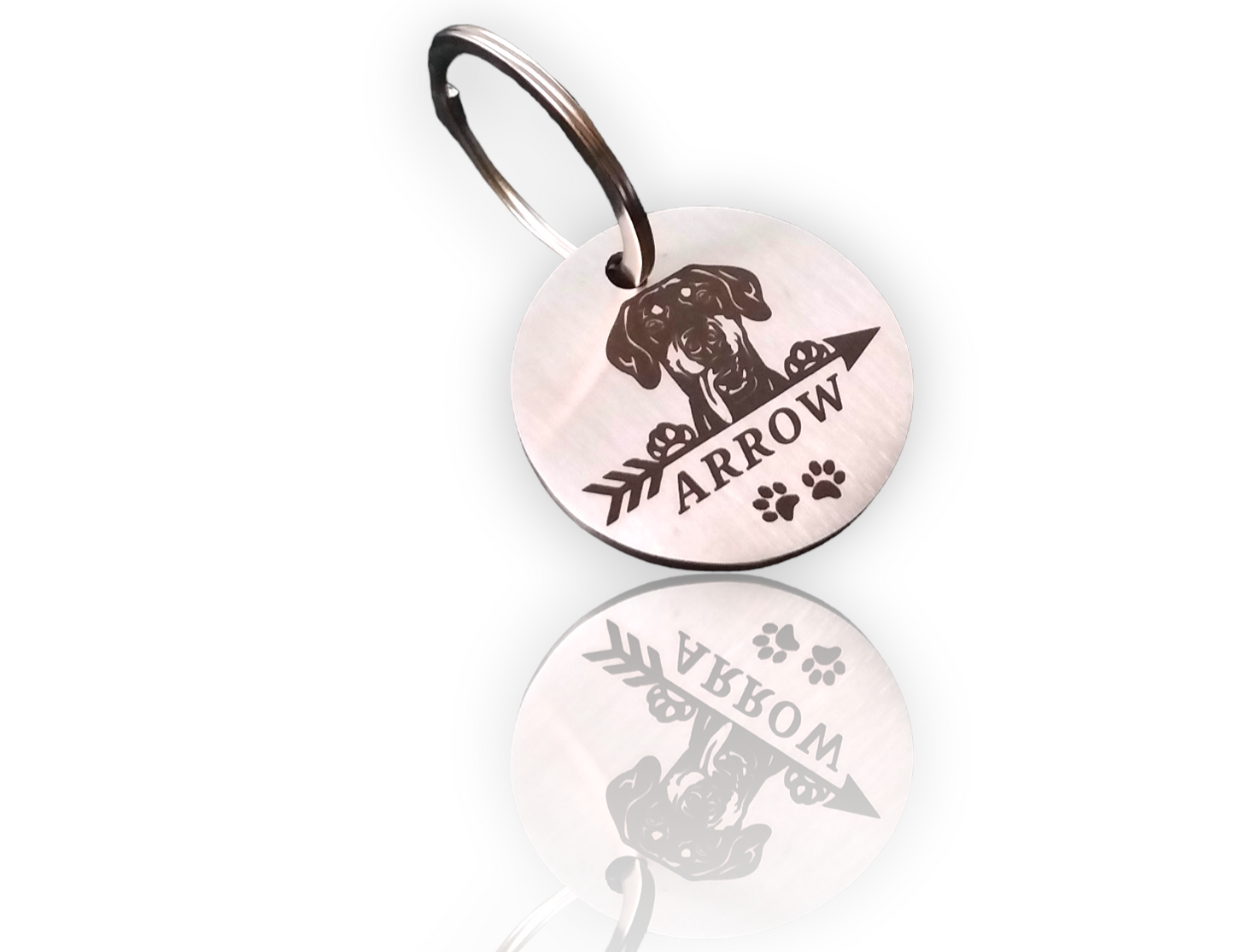 Personalised dog name tags Pet ID Personalized Stainless Steel Engraved Tag for Pet Dog, Cat ID Customized Dog Tag