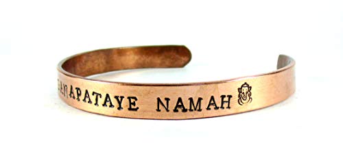 Streetsoul Copper Copper Ganpati bracelet Kada for Men & Boys (Copper)