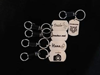 Metal Customized Engraved Keychain