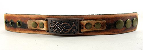 Streetsoul Tribal Metal Design Leather Bracelet Wrist Band Gift for Men.