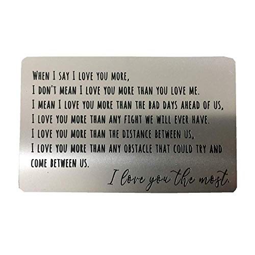 Wallet Insert Personalized Laser Engraved Wallet Insert Stainless Steel Wallet Insert Credit Card Size Gift for Women & Men