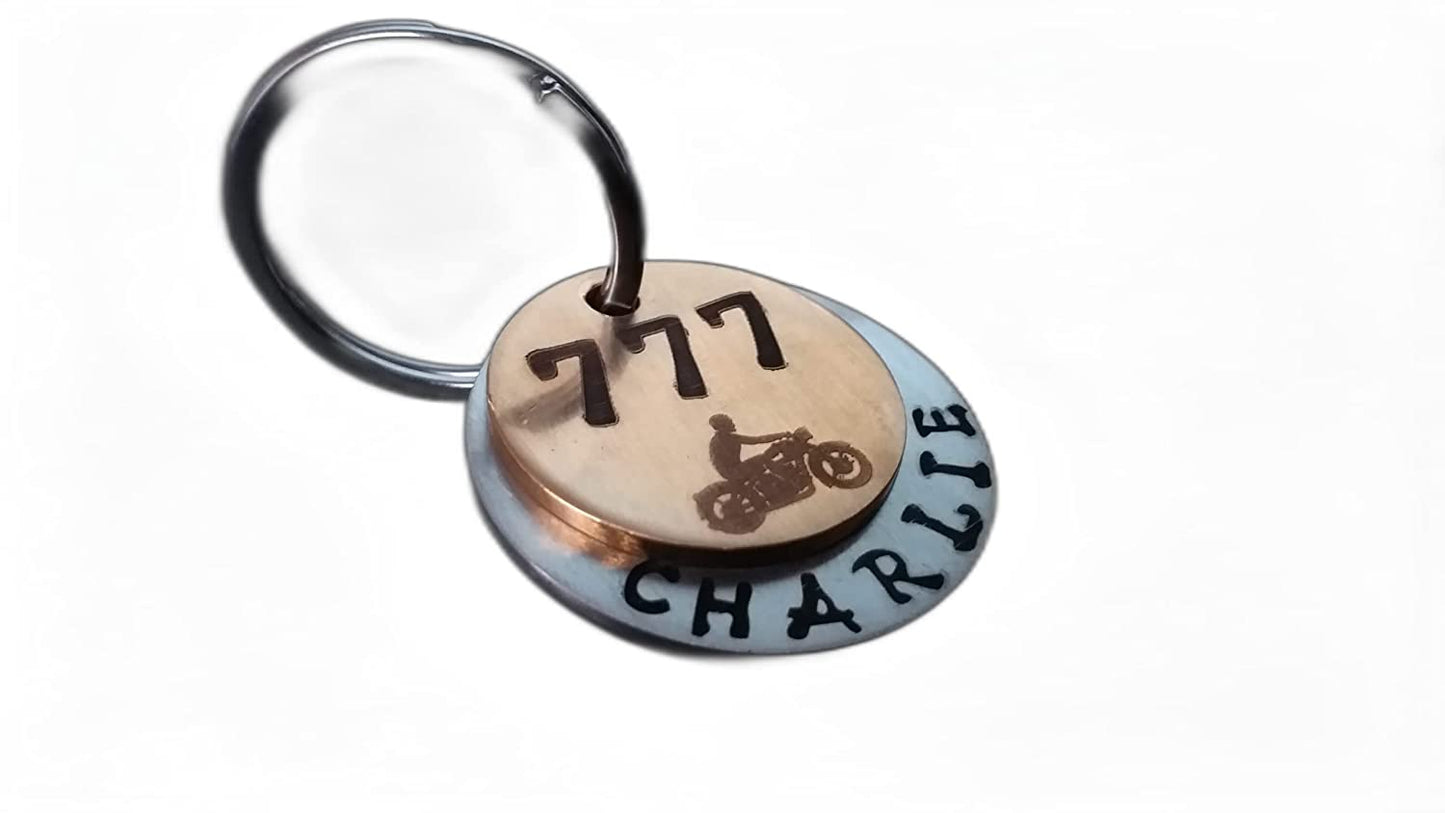 Personalized dog name tags Charlie Style Pet ID Customized Tag for Pet Dog Copper and Steel