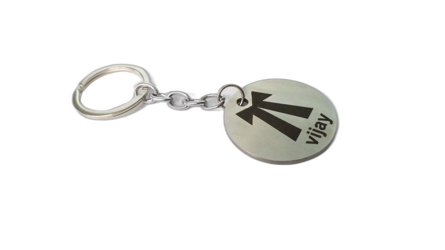 Custom Steel Keyring