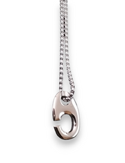 Streetsoul Brummel Hook Stainless Steel Pendant Silver Necklace Gift for Men Women