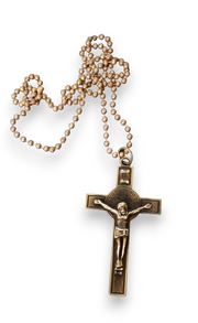 Streetsoul Antique Cross Necklace With Brass Chain