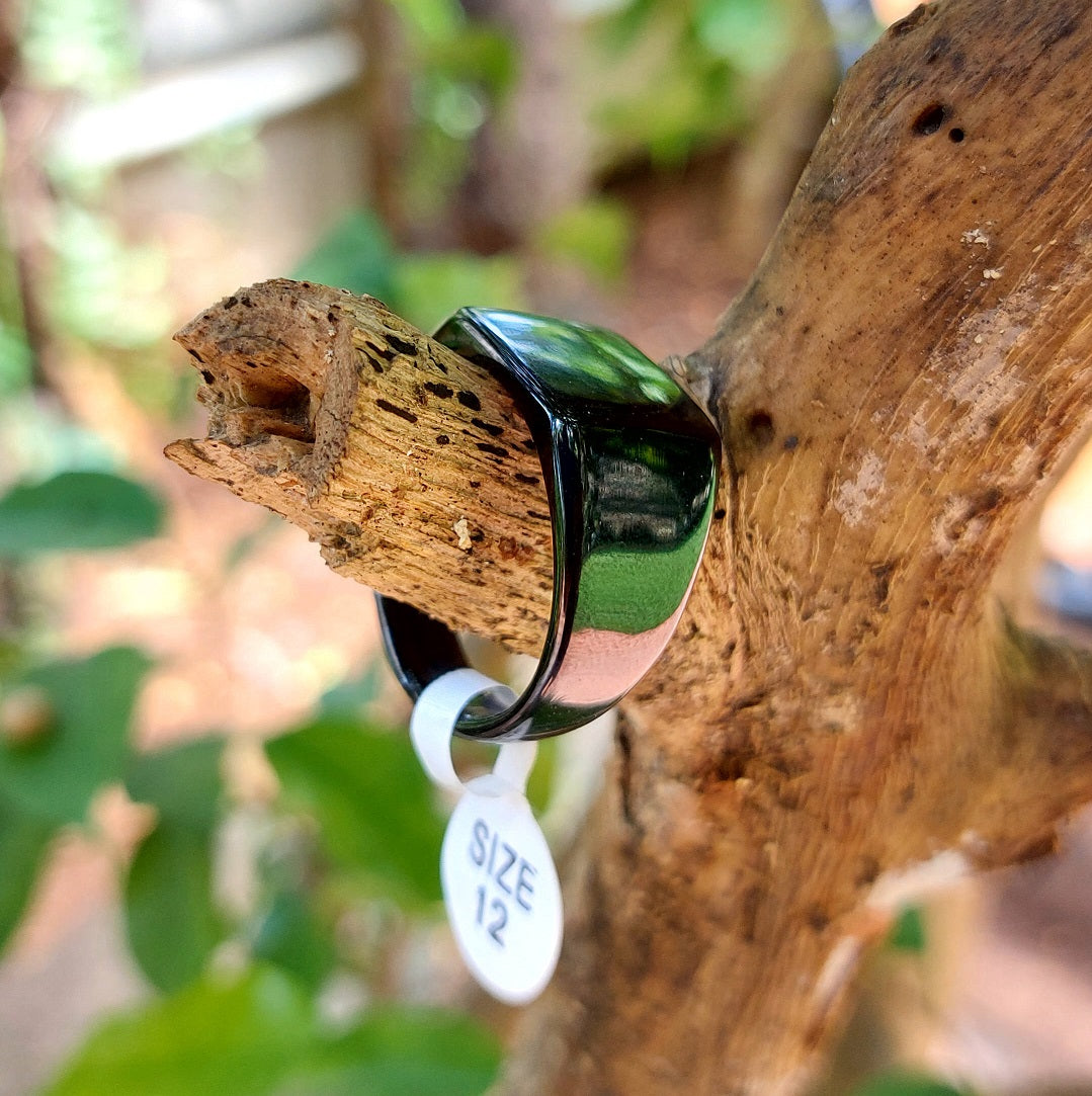 Classic Black Stone Ring - lifestyle shot