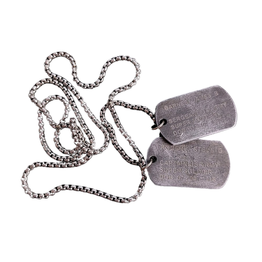 Aluminum  3 mm thickness military tag dog tag pre-oxidized light weight, deep engraved, custom text