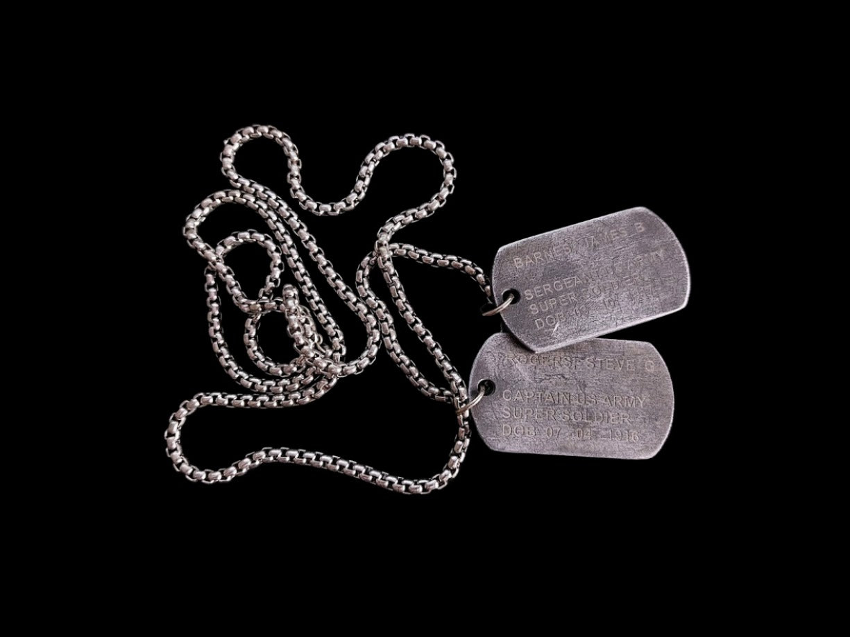 Aluminum  3 mm thickness military tag dog tag pre-oxidized light weight, deep engraved, custom text