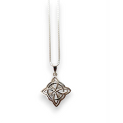 Streetsoul Celtic Trinity Centric Knot Cross Pendant Necklace /Good Luck /Solid 925 Sterling Silver