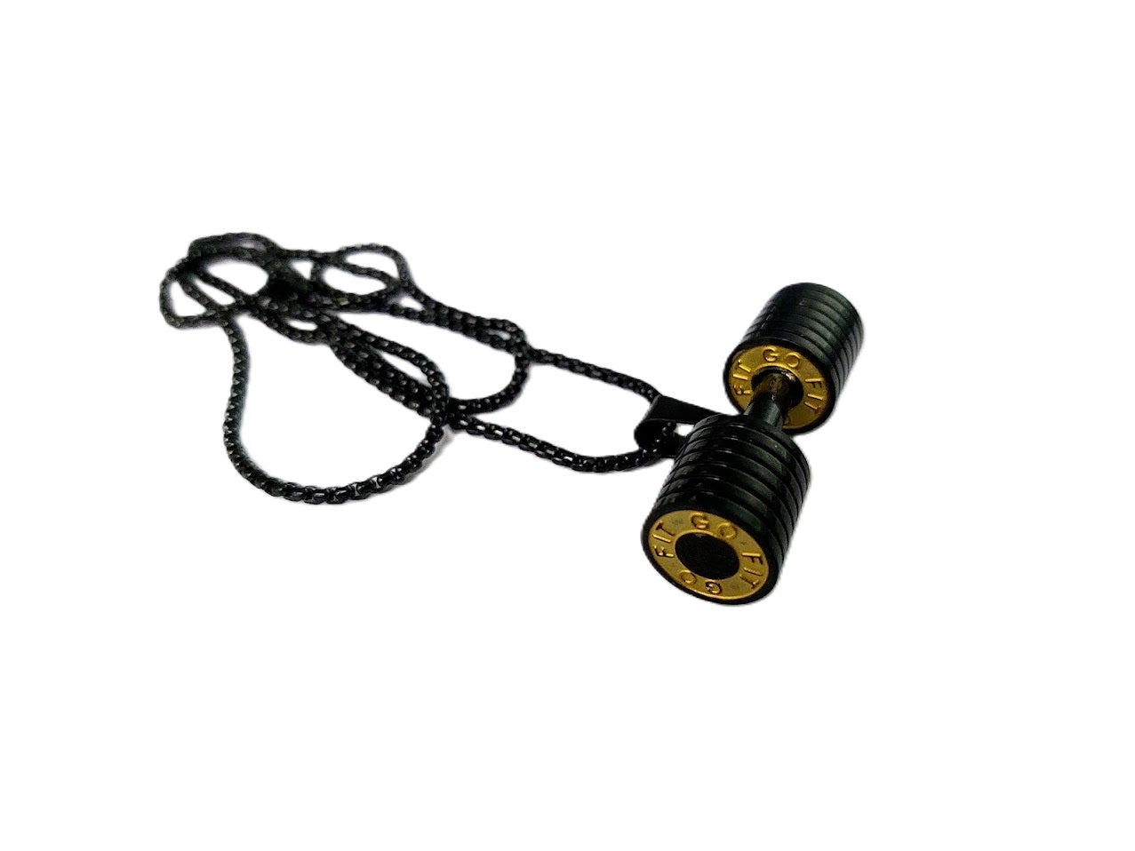 STREET SOUL Go Fit Dumbbell Stainless Steel Gym Pendant and Chain