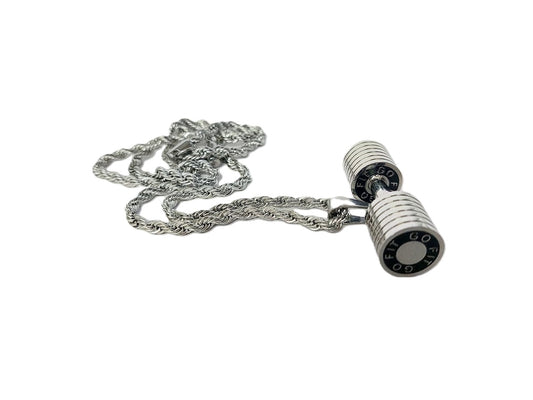 STREET SOUL Go Fit Dumbbell Stainless Steel Gym Pendant and Chain