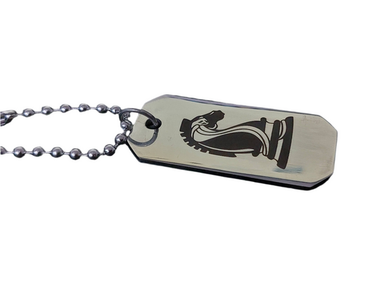 Streetsoul army TOGETHER WE FIGHT Engraved Stainless Steel Army Tag Necklace For Men