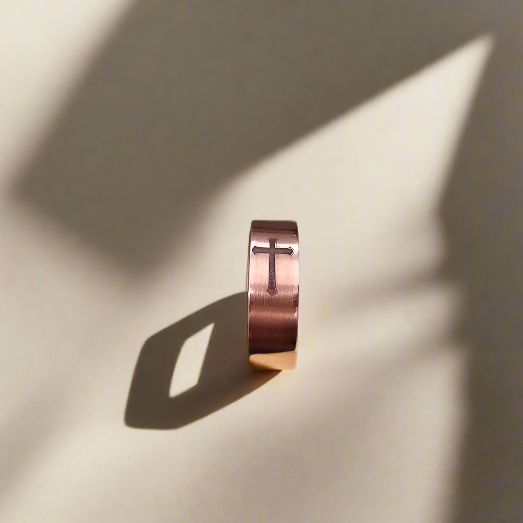 Pure Copper Band Adjustable Finger Ring