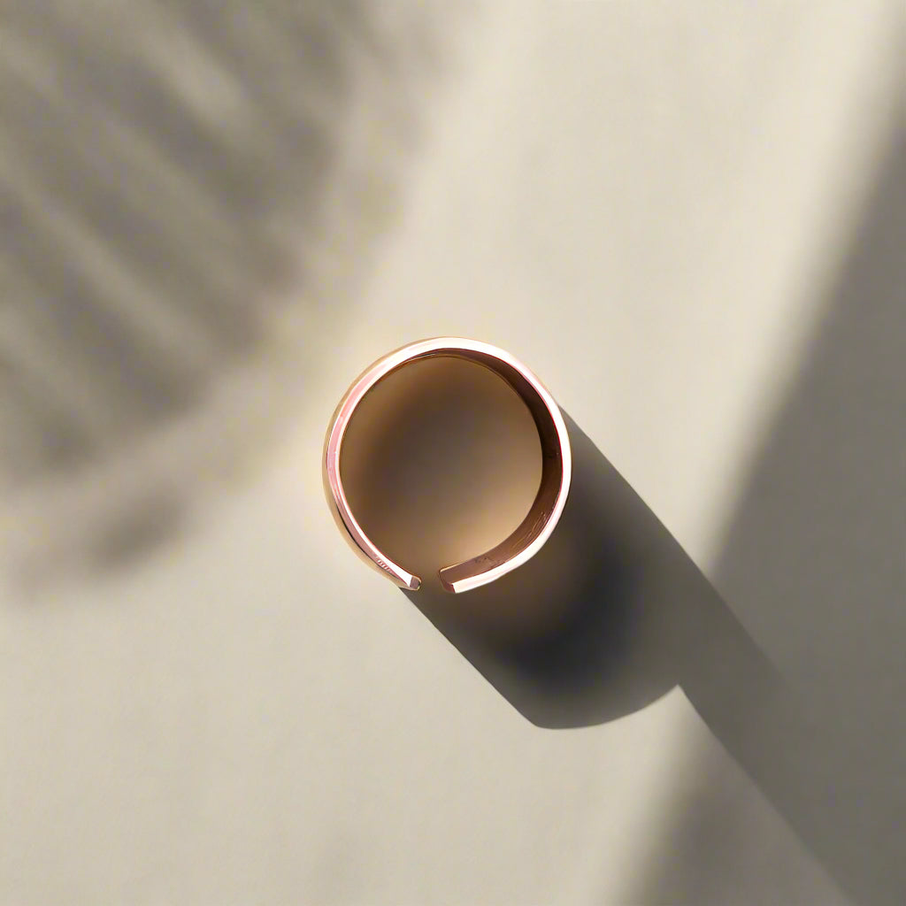 Pure Copper Band Adjustable Finger Ring
