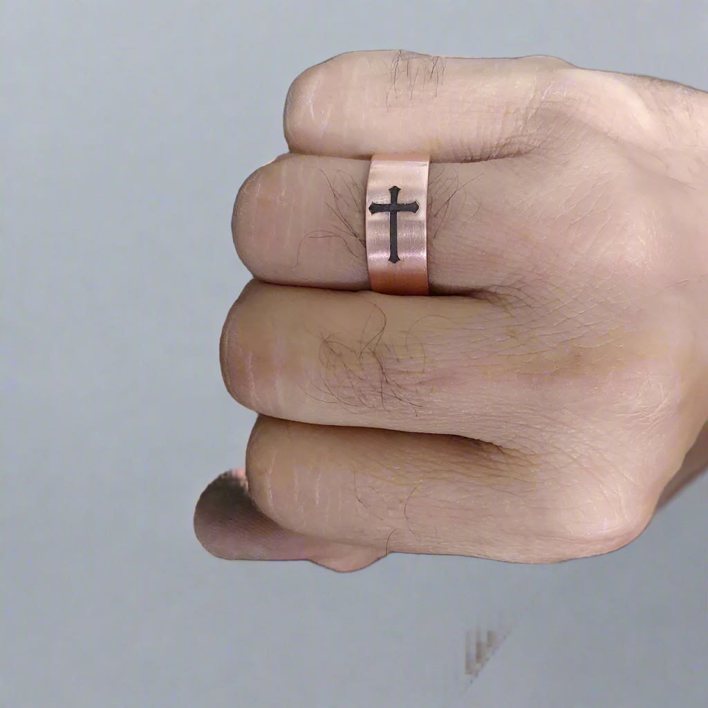 Pure Copper Band Adjustable Finger Ring