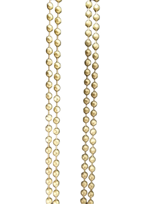 Pure Brass Bead Ball Chain 3.2 mm