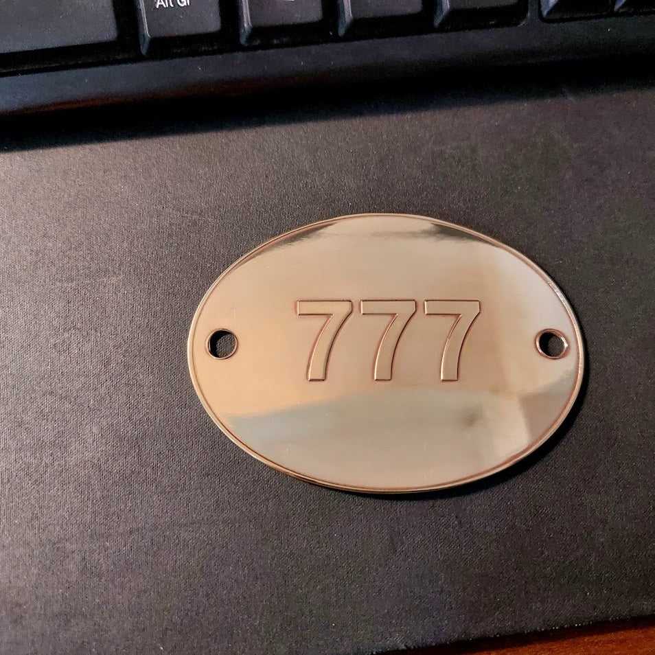 Custom Arm Brass Band Badge – Personalized Solid Brass Plate