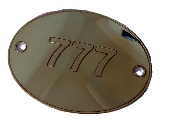 Custom Arm Brass Band Badge – Personalized Solid Brass Plate
