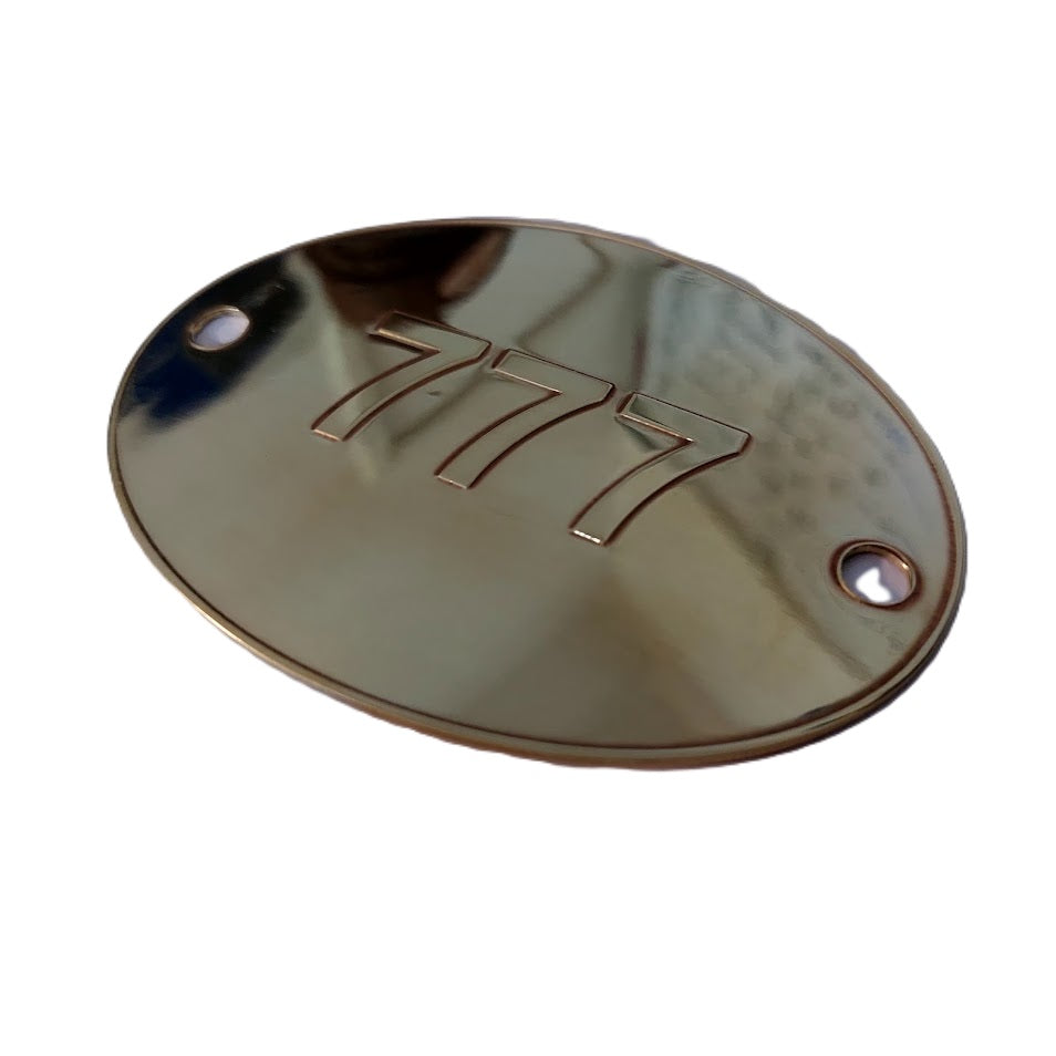 Custom Arm Brass Band Badge – Personalized Solid Brass Plate