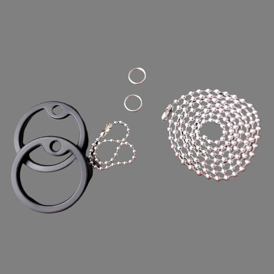 Dog Tag Accessory Kit – Silencers, Ball Chains & Jump Rings Set