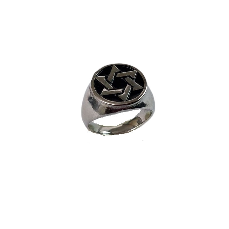 6 Point Star Talisman Finger Ring