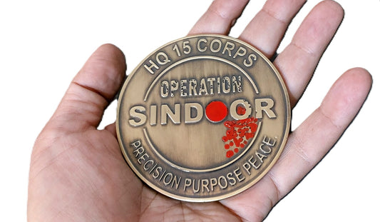 Operation Sindoor Commemorative Challenge Coin | HQ 15 Corps Chinar Edition