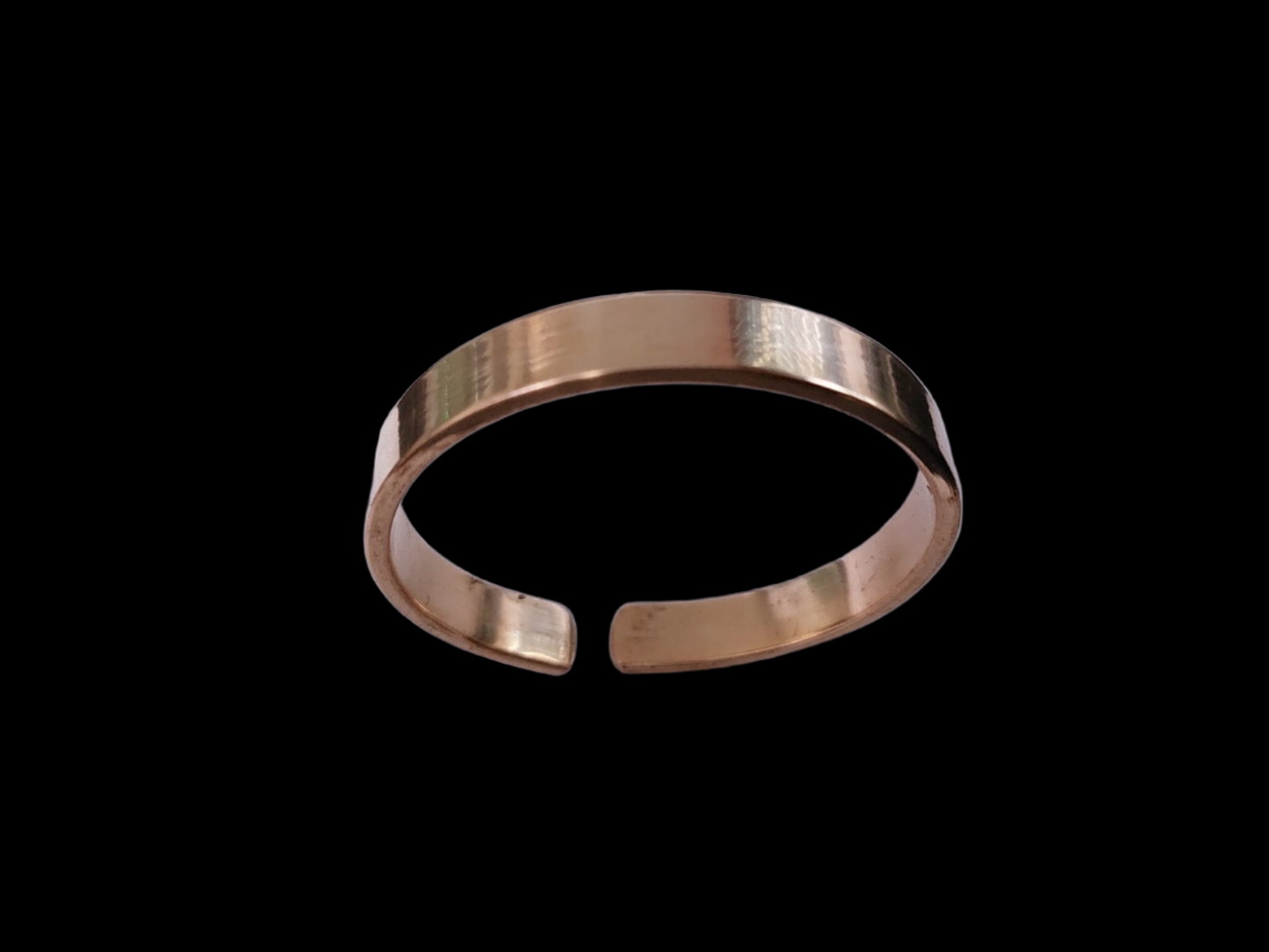 Pure Copper Kada Nepaliya Copper Kada for Astrology & Ayurveda Free Size For Men