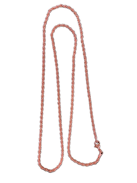 Handcrafted Pure Copper Necklace Chain 28 inches for Everyday Wear